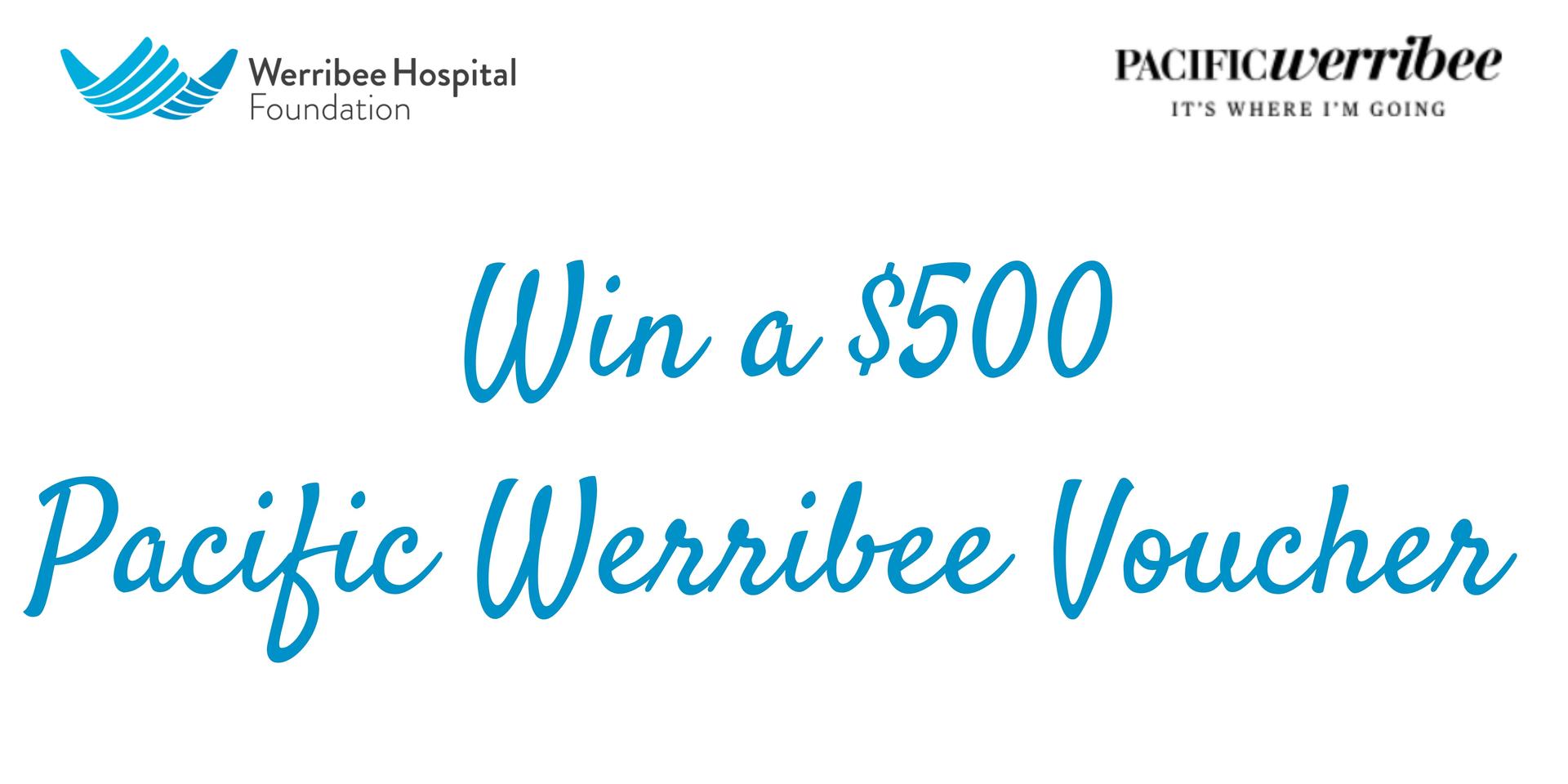 Win a $500 Pacific Werribee Gift Voucher &  Help us raise $12,000 for a Palliative Care bed
